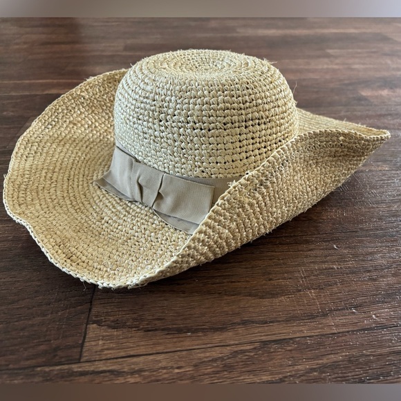 FLORABELLA Marcella Crochet Raffia Hat with Ribbon Trim - Picture 10 of 13